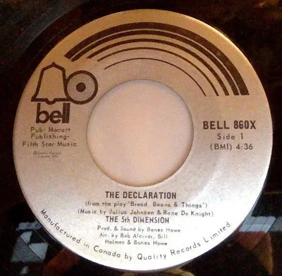 The Fifth Dimension : The Declaration (7")