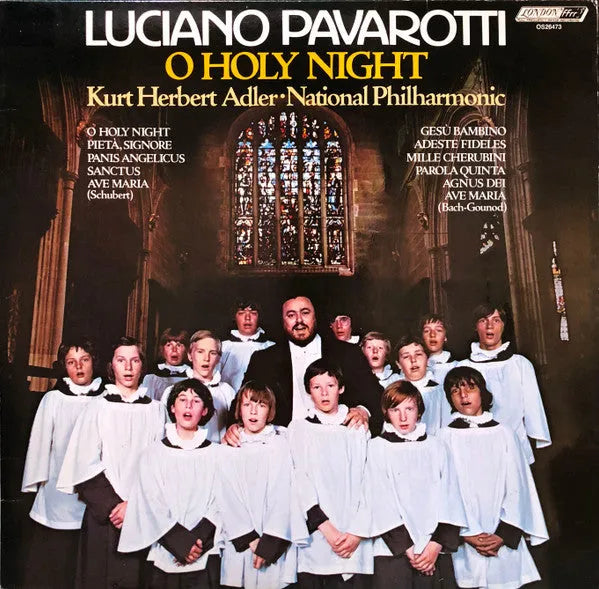 Luciano Pavarotti - Kurt Herbert Adler ● National Philharmonic* : O Holy Night (LP, Album, RE)