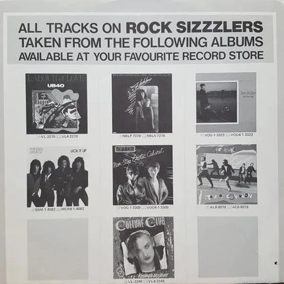 Various : Rock Sizzzlers (LP, Comp)