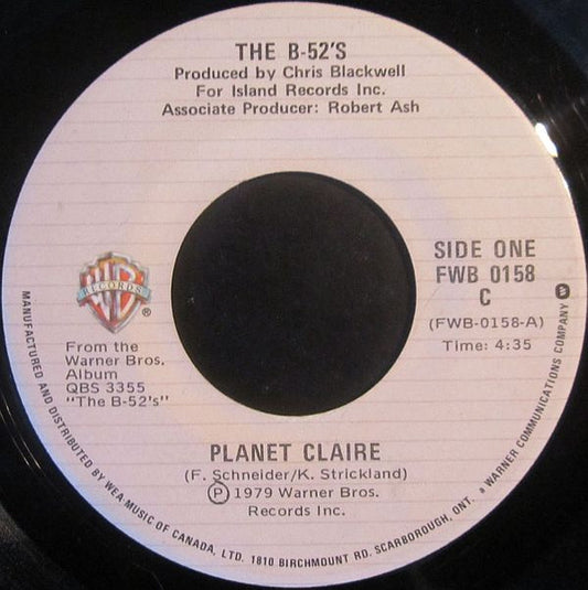 The B-52's : Planet Claire (7", Single)