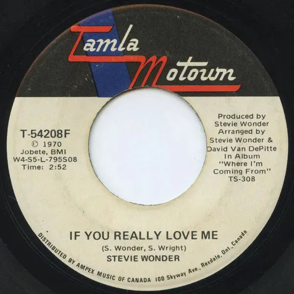 Stevie Wonder : If You Really Love Me / Think Of Me As Your Soldier (7")