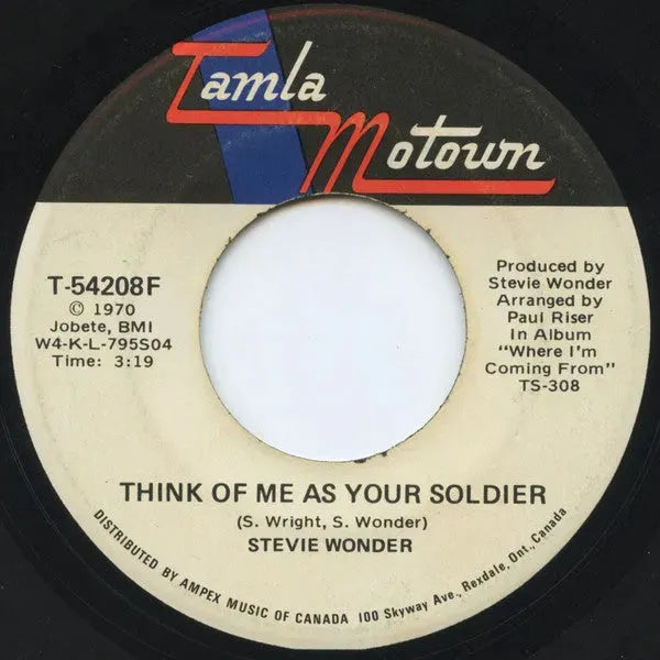 Stevie Wonder : If You Really Love Me / Think Of Me As Your Soldier (7")