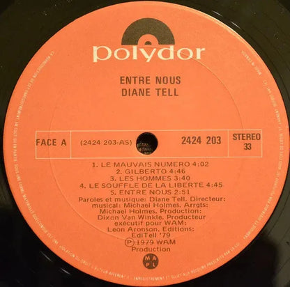 Diane Tell : Entre Nous (LP, Album)