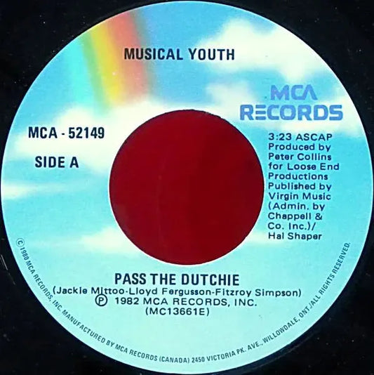 Musical Youth : Pass The Dutchie (7", Single)