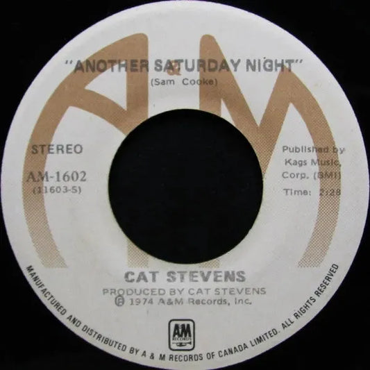 Cat Stevens : Another Saturday Night / Home In The Sky (7", Single)