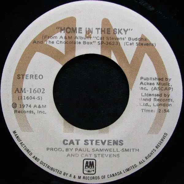 Cat Stevens : Another Saturday Night / Home In The Sky (7", Single)