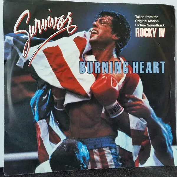 Survivor : Burning Heart (7", Single)