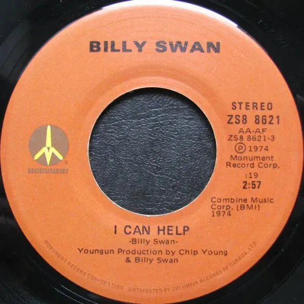 Billy Swan : I Can Help (7", Single)