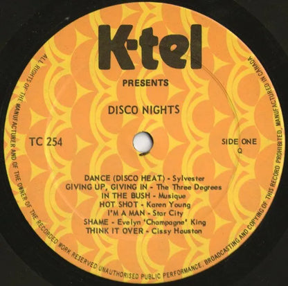 Various : Disco Nights (Continuous Disco Music) (LP, Comp, Gat)