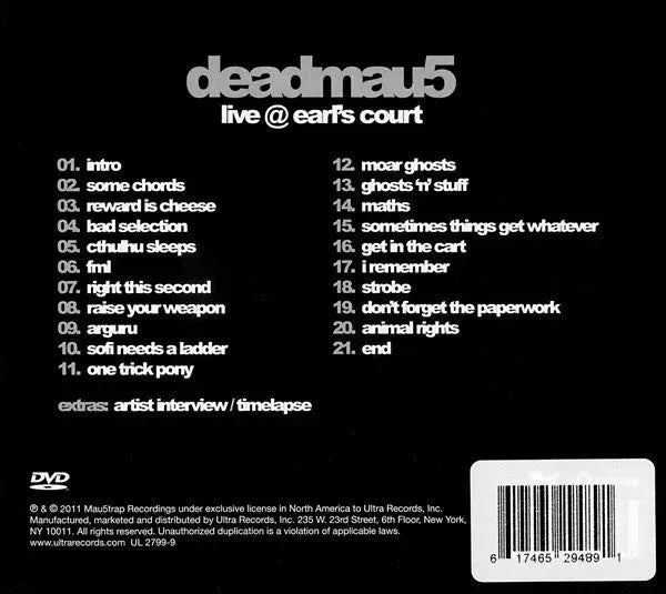 Deadmau5 : Live @ Earl's Court (DVD-V, NTSC)