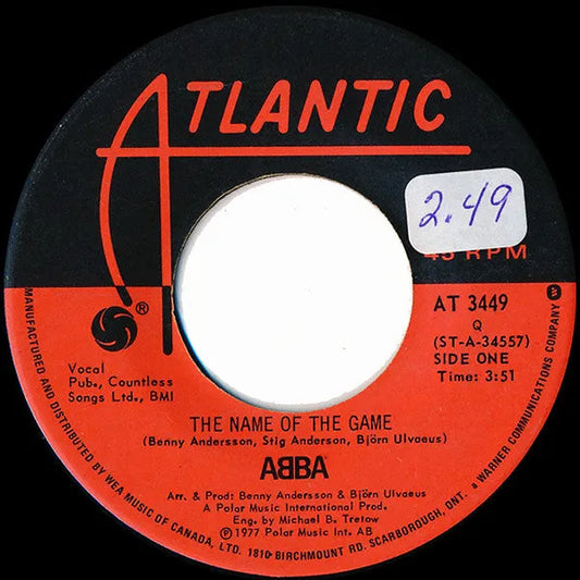 ABBA : The Name Of The Game (7", Single)