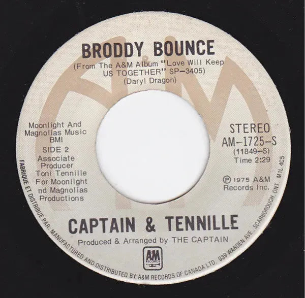 Captain And Tennille : The Way I Want To Touch You (7", Single)