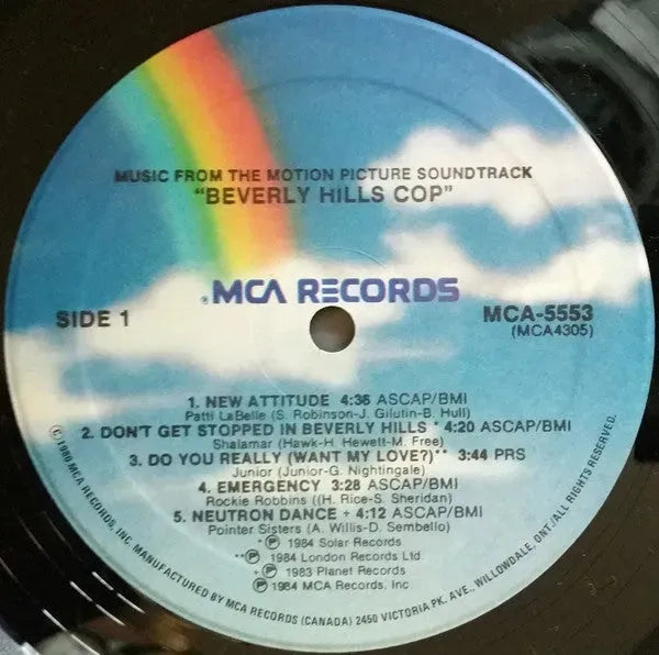 Various : Music From The Motion Picture Soundtrack - Beverly Hills Cop (LP, Album)