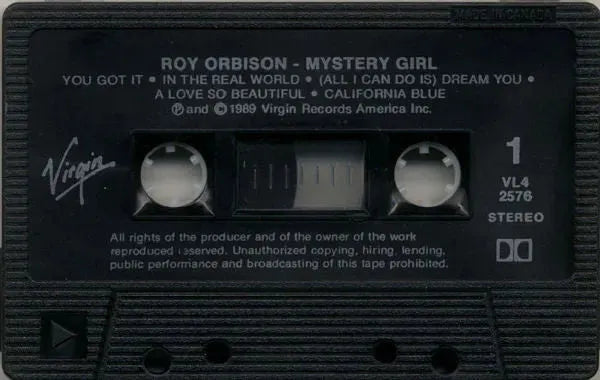 Roy Orbison : Mystery Girl (Cass, Album, CrO)