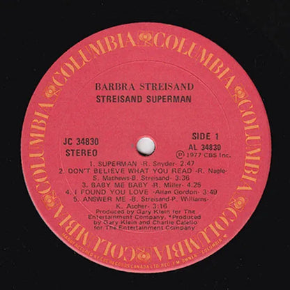 Barbra Streisand : Streisand Superman (LP, Album)