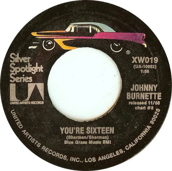 Johnny Burnette : You're Sixteen / God, Country And My Baby (7", Single, RE)