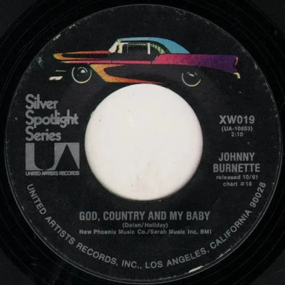 Johnny Burnette : You're Sixteen / God, Country And My Baby (7", Single, RE)