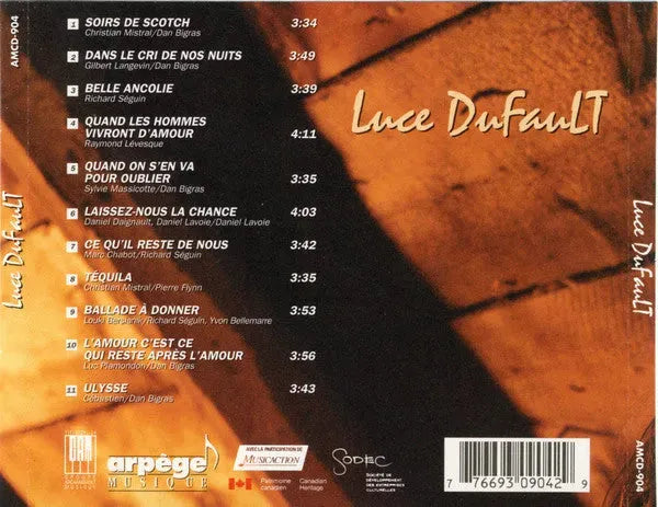 Luce Dufault : Luce Dufault (CD, Album)