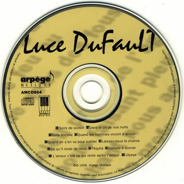 Luce Dufault : Luce Dufault (CD, Album)