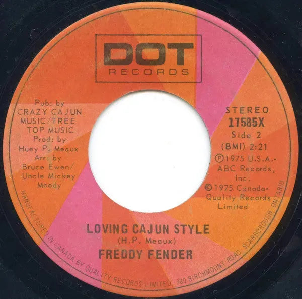 Freddy Fender (2) : Secret Love (7", Single)