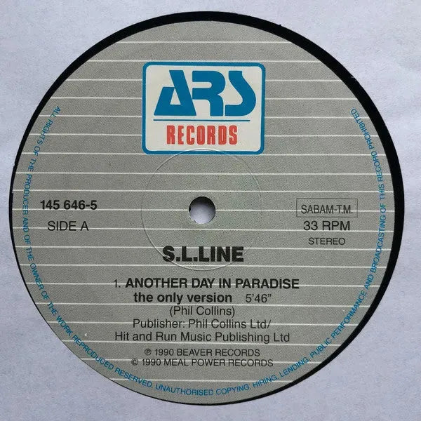 S.L. Line : Another Day In Paradise (12")