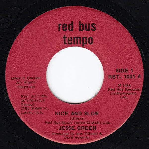 Jesse Green : Nice And Slow (7")