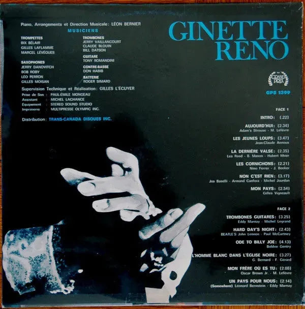 Ginette Reno : À La Comédie Canadienne (LP, Album)