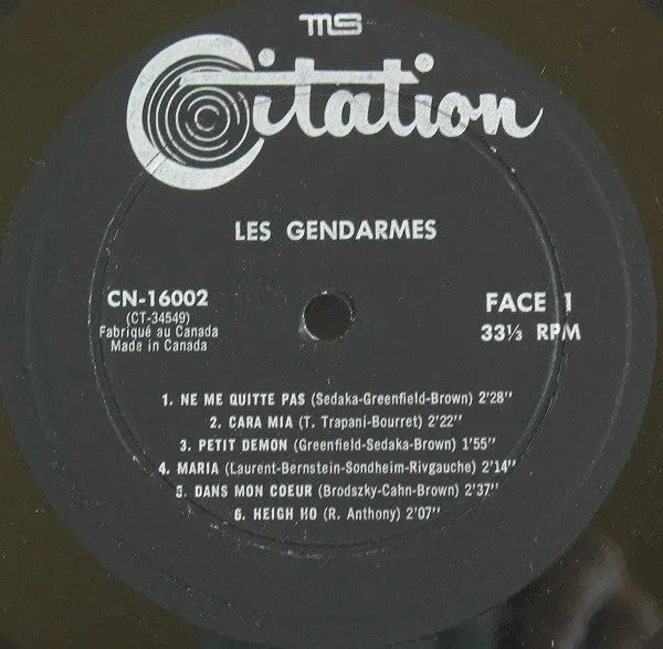 Les Gendarmes : Les Gendarmes (LP, Album)