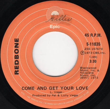 Redbone : Come And Get Your Love (7", Single)