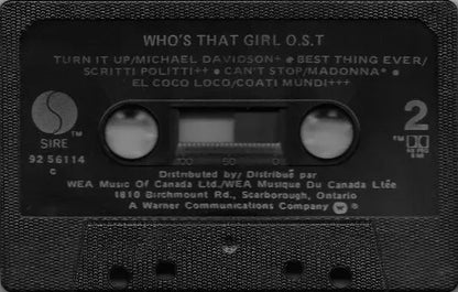 Madonna : Who's That Girl (Original Motion Picture Soundtrack) (Cass, Album)