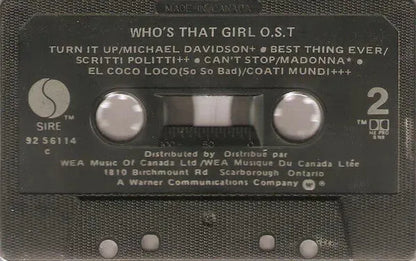 Madonna : Who's That Girl (Original Motion Picture Soundtrack) (Cass, Album)