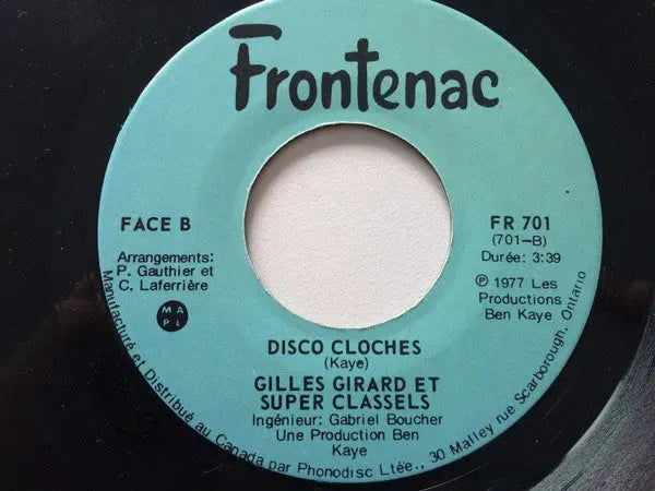 Gilles Girard Et Les Classels : Les Trois Cloches (7", Single)