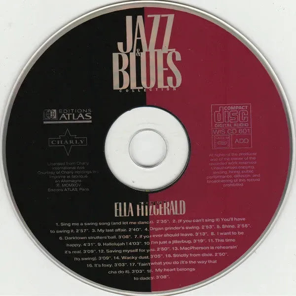 Ella Fitzgerald : Jazz & Blues Collection (CD, Comp, RM)