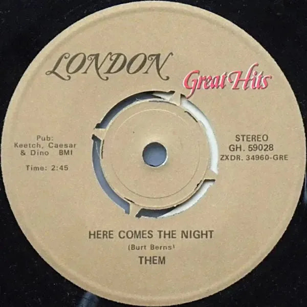 Them (3) : Gloria / Here Comes The Night (7", RE)