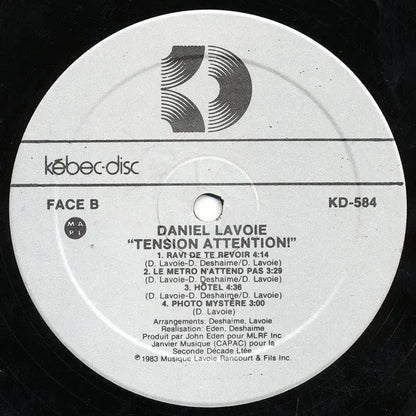 Daniel Lavoie : Tension Attention (LP, Album)