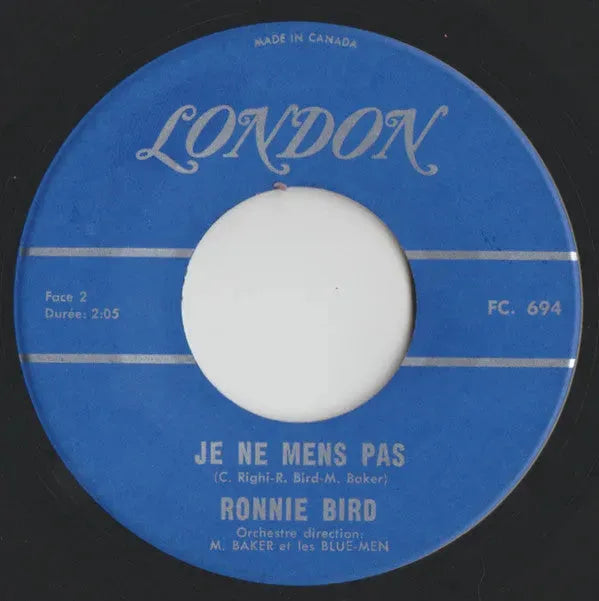 Ronnie Bird : Pour Toi / Je Ne Mens Pas (7", Single)