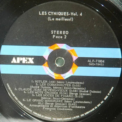 Les Cyniques : Volume 4: Le Meilleur! (LP)