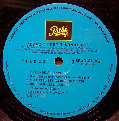 Adamo : Adamo (LP, Gat)