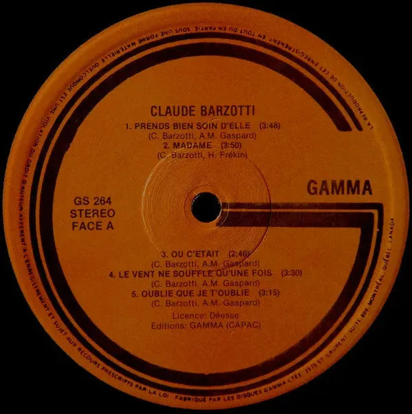 Claude Barzotti : Beau, J's'rai Jamais Beau (LP, Album)