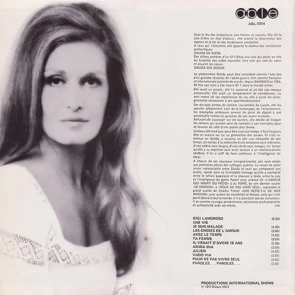 Dalida : Une Vie (LP, Comp)