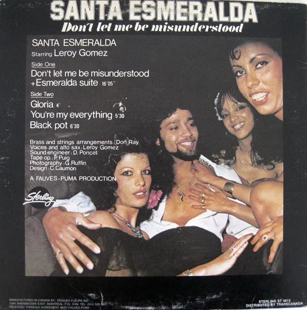 Santa Esmeralda Starring Leroy Gomez : Don't Let Me Be Misunderstood (LP, Album)