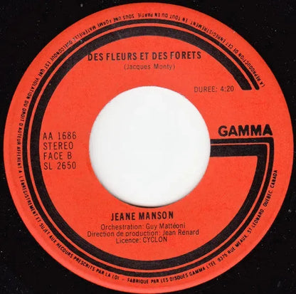 Jeane Manson : Fais-Moi Danser (7")