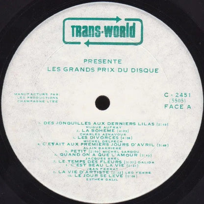 Various : Les Grands Prix Du Disque (LP, Comp)