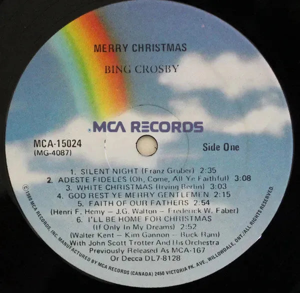 Bing Crosby : Merry Christmas (LP, Album, RE)