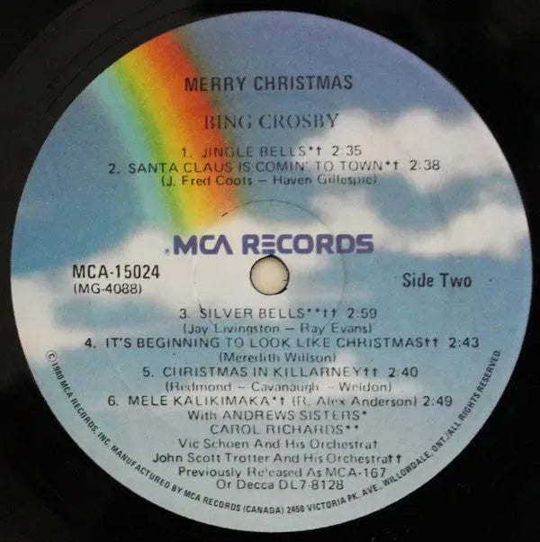 Bing Crosby : Merry Christmas (LP, Album, RE)