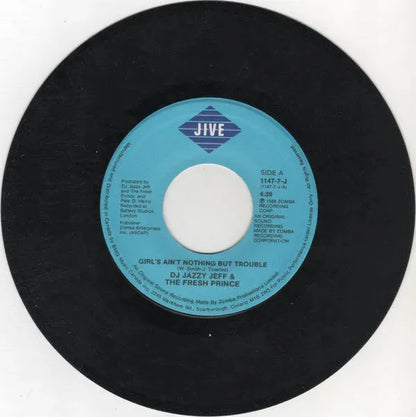 DJ Jazzy Jeff & The Fresh Prince : Girls Ain't Nothing But Trouble / Brand New Funk (7", Single)