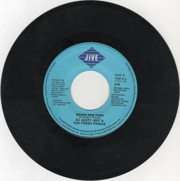 DJ Jazzy Jeff & The Fresh Prince : Girls Ain't Nothing But Trouble / Brand New Funk (7", Single)