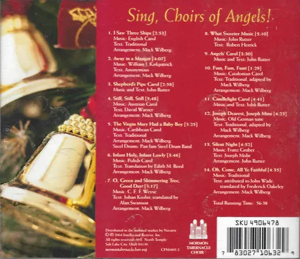 Mormon Tabernacle Choir, Orchestra at Temple Square, Craig Jessop : Sing, Choirs Of Angels! (CD, Album)