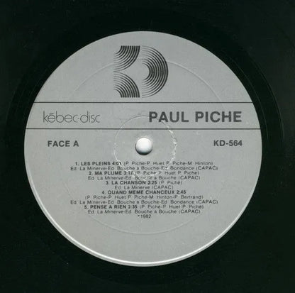 Paul Piché : Paul Piché (LP, Album)