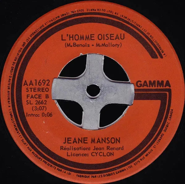 Jeane Manson : Vivre Avec Toi (7", Single)